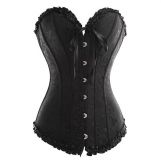 Corset Preto para afinar a cintura - Overbust